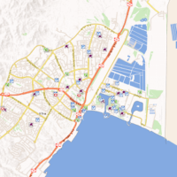 map of Antennas in Eilat Israel