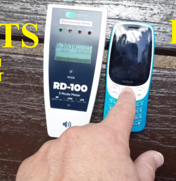 New Video –  Measurement of RF radiation emitted from a cellphone in 3G Vs 4G modes
