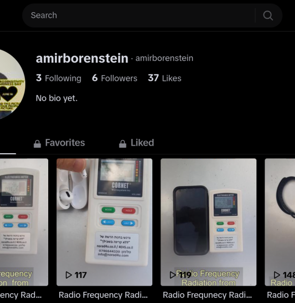 A new TikTok channel for short videos about EMF