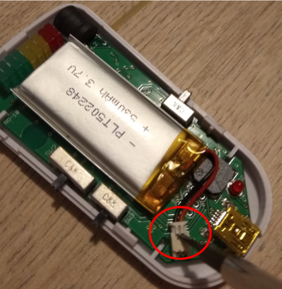 How to replace the rechargeable battery for ENV RD10